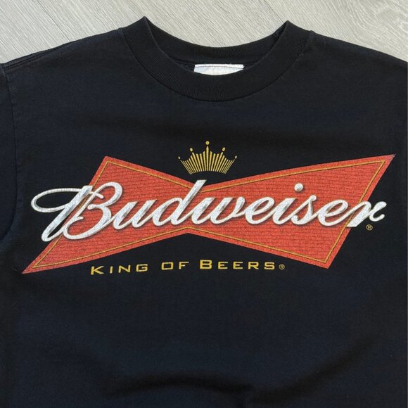 2011 Budweiser King of Beers Logo Black T-Shirt - Size Small - Picture 3 of 5